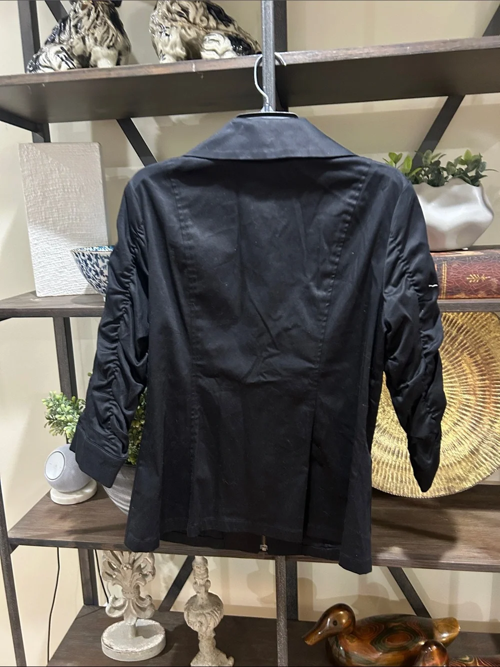 Tribal 10 Women's Black Zip-Front Jacket - Elegant Casual Coat